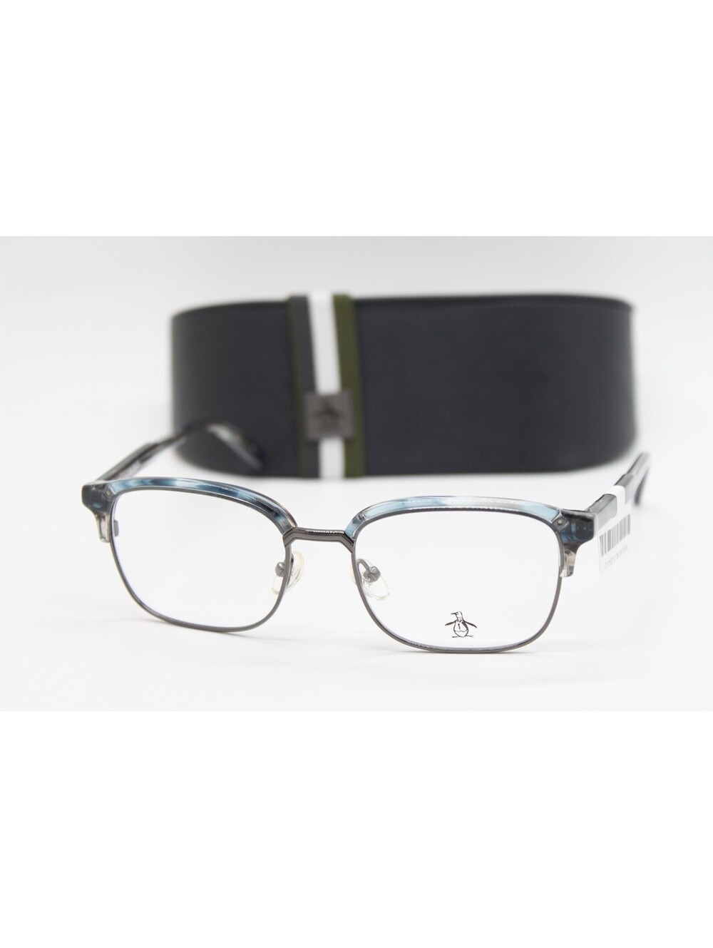 NEW PENGUIN THE BUSBOY BL STORM BLUE AUTHENTIC EYEGLASSES W/CASE 48-16